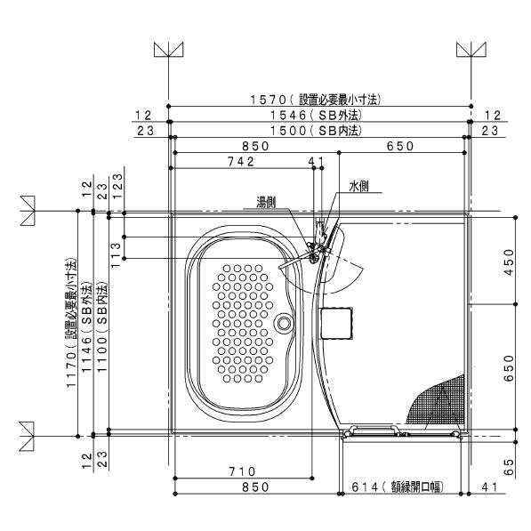 ハウステック ユニットバス NJB サイズ 1115 集合住宅 ハウステック ユニットバス NJB サイズ 1115 集合住宅