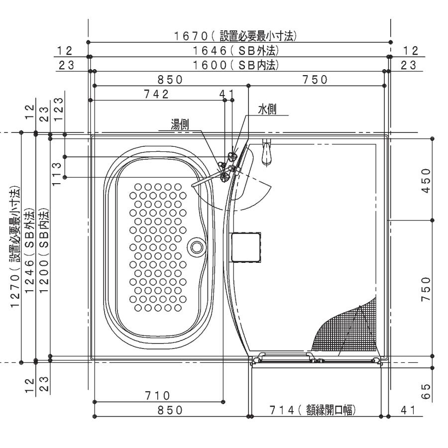 ハウステック ユニットバス NJB サイズ 1216 集合住宅 ハウステック ユニットバス NJB サイズ 1216 集合住宅