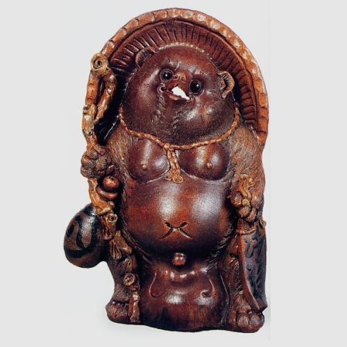 週間ランキング１位獲得 日本製 信楽焼 福ひねり狸 25号 全高81cm