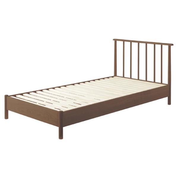 シングルベッド 寝具 ブラウン 茶色 マット別売 おしゃれ 北欧 天然木