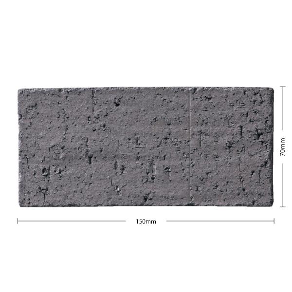 外装床タイル(ケース) カンドライト Chondrite 150×70角粗面(いぶし) 60枚入 CHO-1100 / 名古屋モザイク