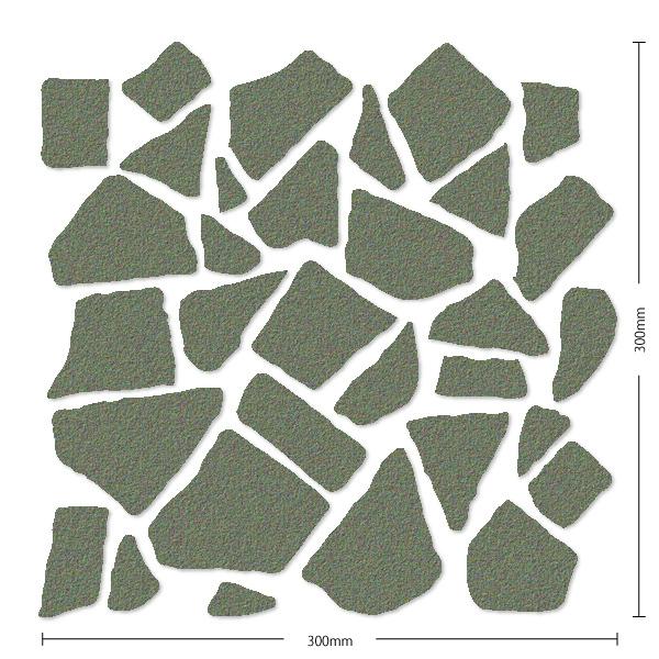 名古屋モザイク / クラッシュタイル Crush Tile 乱形紙貼り(無釉) 17シート入 CRU-18S アートモザイクタイル(ケース)