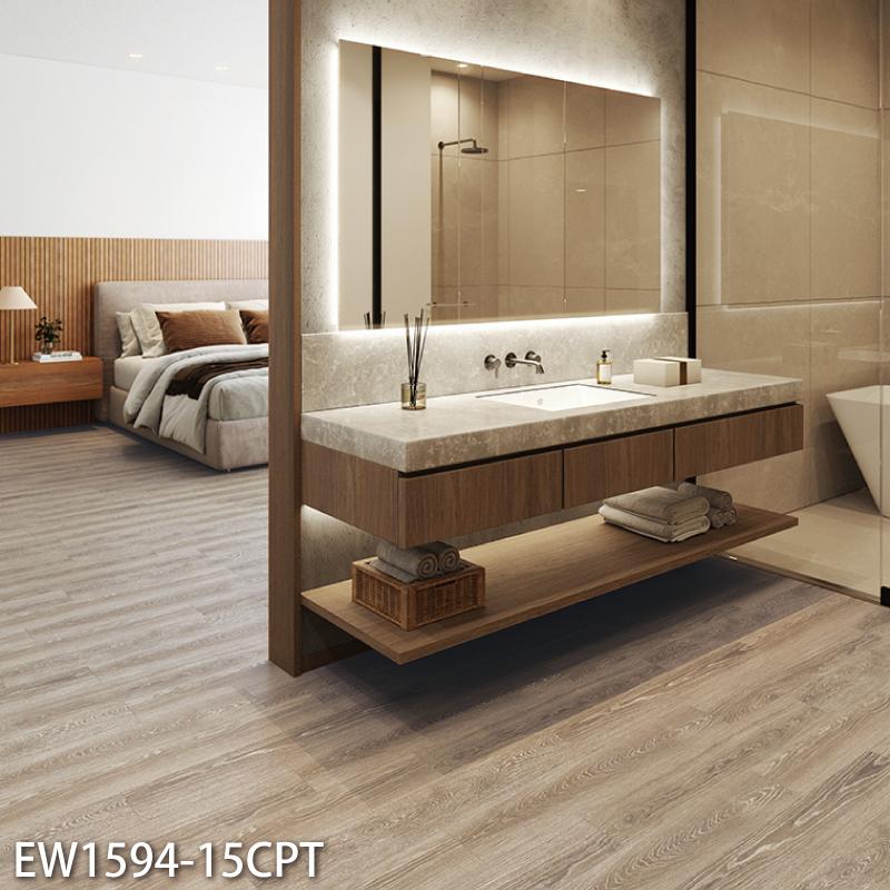 ビニル床タイル ワックスフリーエグザフロア リーシュオーク 16