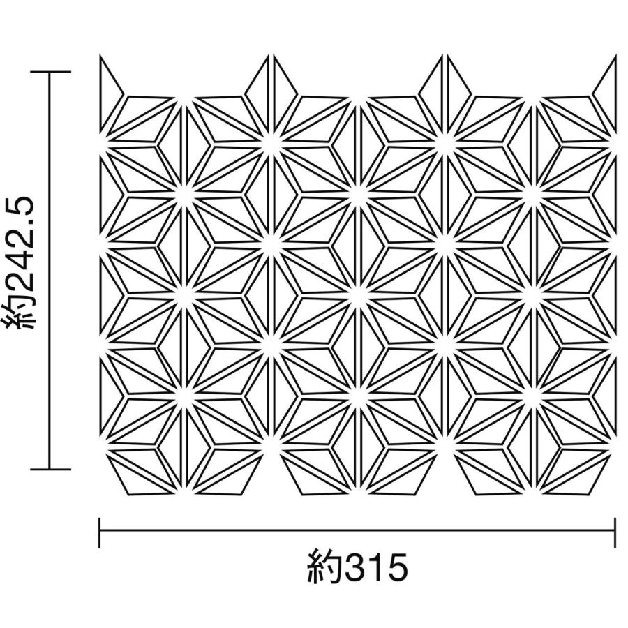 Nさま専用⭐️未使用 麻の葉模様 縞模様　ウール2点おまとめ 名古屋モザイク / 麻の葉 Asanoha アクセントカラー(窯変) 45×14