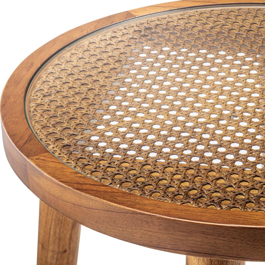 木製ブラウンサイドテーブル ガラス天板 楽天市場】サイドテーブル 高さ52.5cm ガラス天板 木製