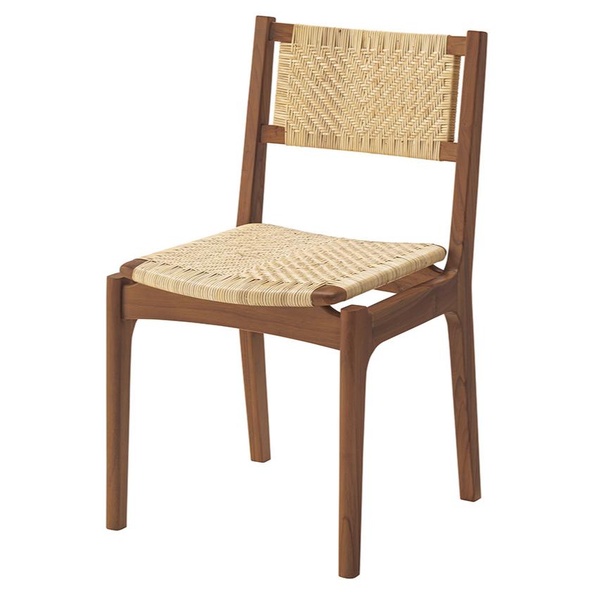 ダイニングチェア チェア 椅子 ロブ おしゃれ 北欧 天然木 ラタン 籐椅子 1人掛け 1人用 パーソナルチェア アジアン GUY-650 / 東谷