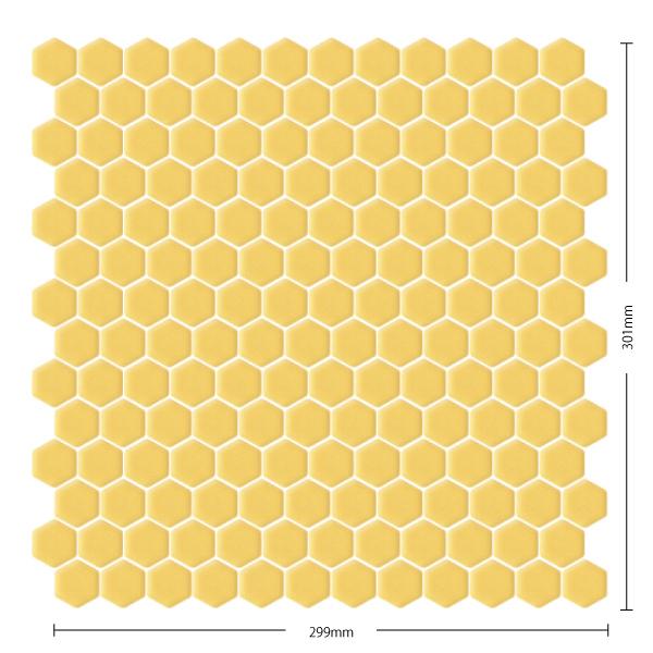 名古屋モザイク / ヘキサゴン Hexagon 22六角形紙貼り プレーン 30