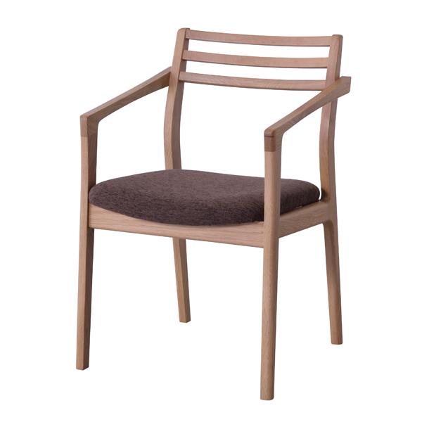 アームチェア 椅子 オーク おしゃれ 北欧 1人掛け 1人用 ダイニングチェア 天然木 シンプル シック モダン 国産 JPC-124OAK / 東谷