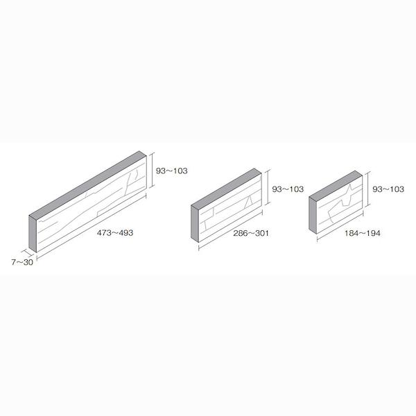 KYタイル / ジェイズロック 平 約0.77平米分 JSR-2035 内装用壁タイル 