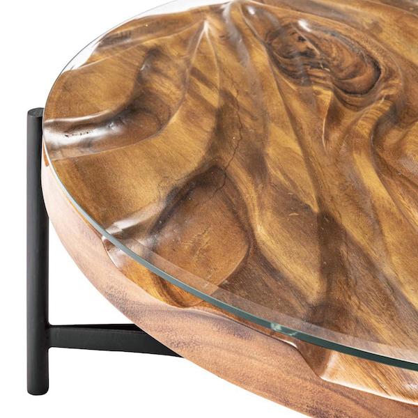 木製センターテーブル ナチュラルウッド ラウンドテーブル センターテーブル 机 おしゃれ 北欧 テーブル