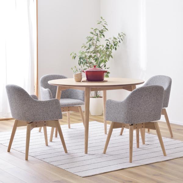 回転式 チェア 椅子 カラメリ 背もたれ 肘付き 茶色 KRM-020 N01 回転式 チェア 椅子 カラメリ 背もたれ 肘付き 茶色 KRM-020 N01