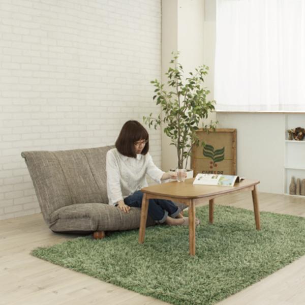 ブラウン木製コンパクトテーブル 2way こたつ付き 2WAYコタツ こたつテーブル テーブル 机 ブラウン 茶色 おしゃれ 北欧
