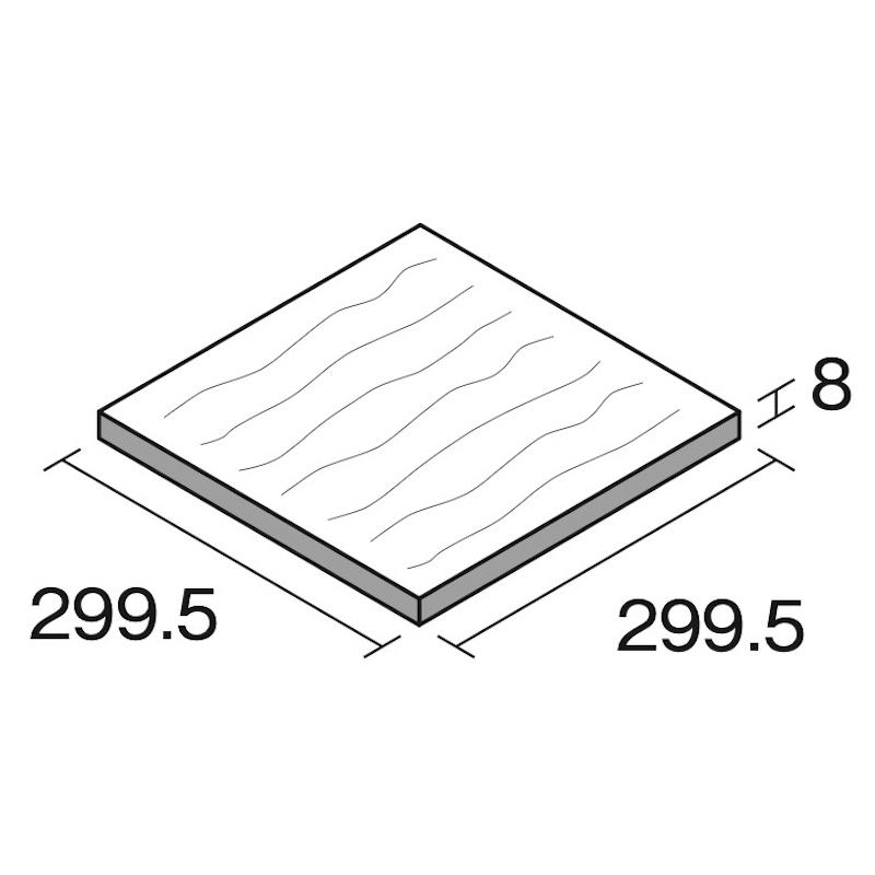 KYタイル / メサージュ 300角平 15枚入 内外装用床タイル(ケース 