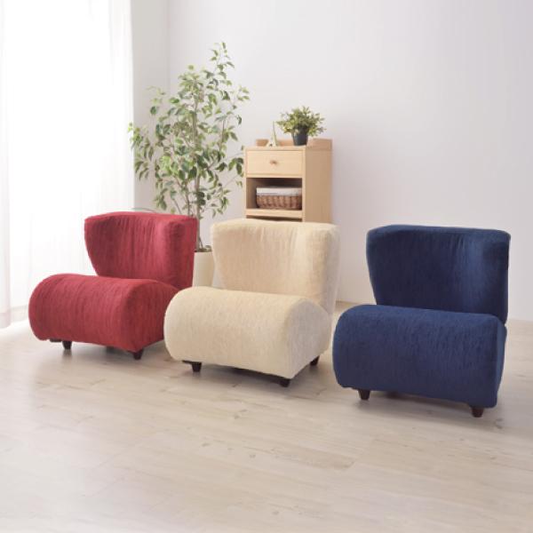 1人掛けソファポータブルチェアレッドNS-611RD