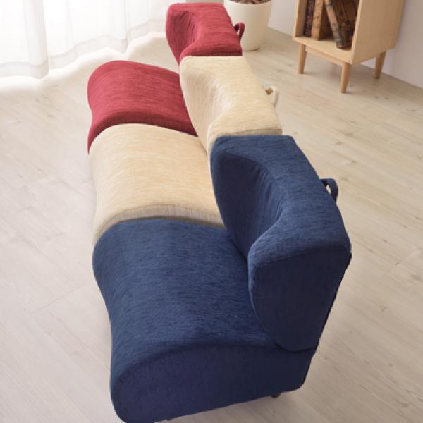 1人掛け ソファ ポータブル チェア レッド NS-611RD 【公式通販】