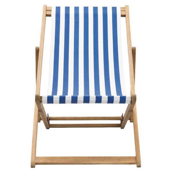 Off White デッキチェア デッキチェア アウトドアチェア 椅子 ボーダー柄 おしゃれ 北欧 1人用