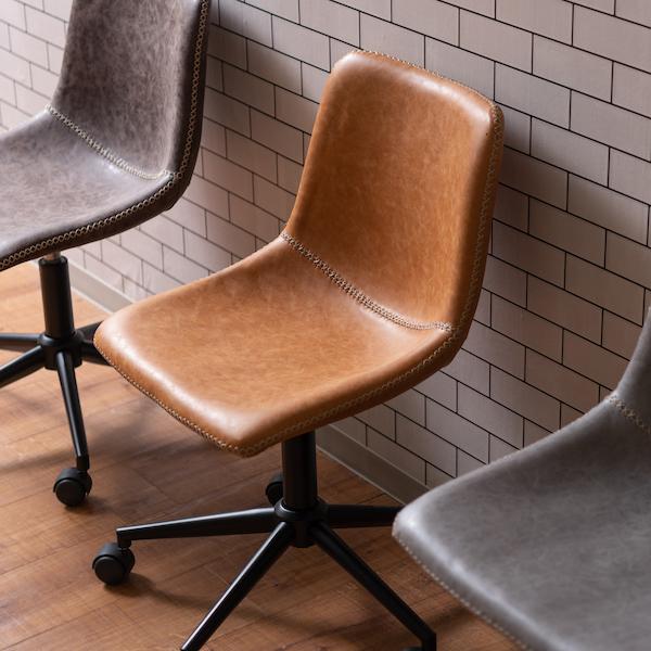 デスクチェア チェア 椅子 キャメル 茶色 おしゃれ 北欧 1人掛け 1人用