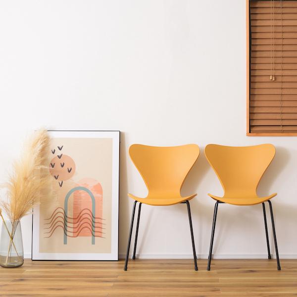 チェア 椅子 カイル イエロー 黄色 おしゃれ 北欧 1人掛け 1人用