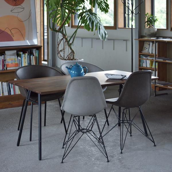 チェア 椅子 ダークグレー おしゃれ 北欧 1人掛け 1人用 ソフトレザー