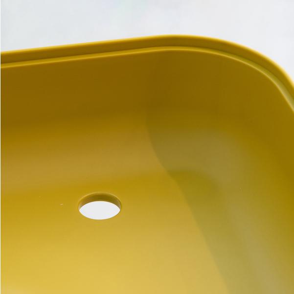 サイドテーブル テーブル 机 レクトイエロー 黄色 おしゃれ 北欧