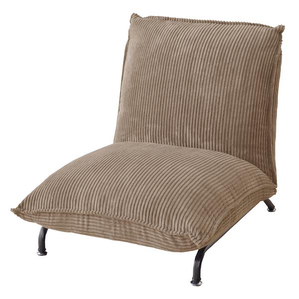 フロアローソファ 座椅子 椅子 ジェイク ベージュ 茶色 おしゃれ 北欧 一人掛け 1人用 リラックス シンプル RKC-436BE / 東谷