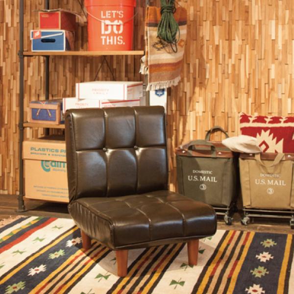 フロアソファ ソファ 椅子 ブラウン 茶色 おしゃれ 北欧 1人用 1人掛け