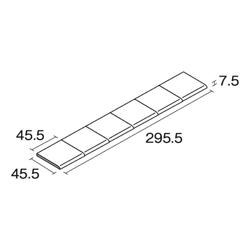 KYタイル / スぺクル 50角片面取 44枚入 内外装用床タイル