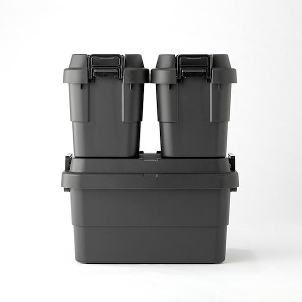 トランクカーゴ S蓋 50L 収納ケース ブラック 黒 おしゃれ 北欧