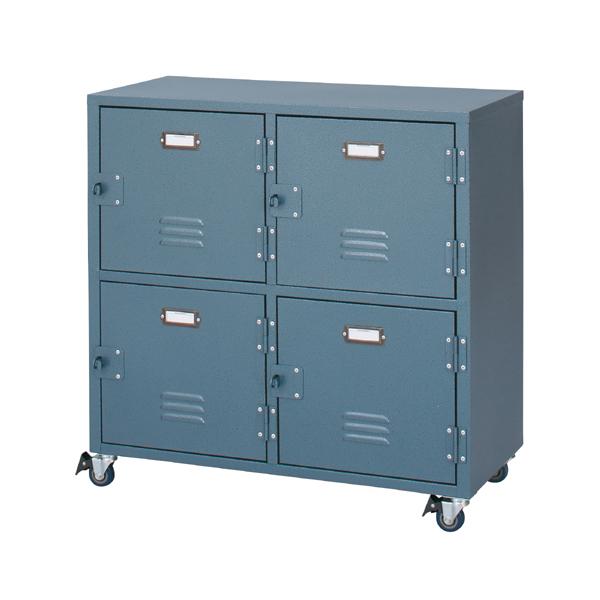 美品】スチールチェスト キャスター付き アイボリー TPN-40IV