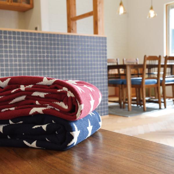 シートブランケット ブランケット ひざ掛け レッド 赤色 おしゃれ 北欧