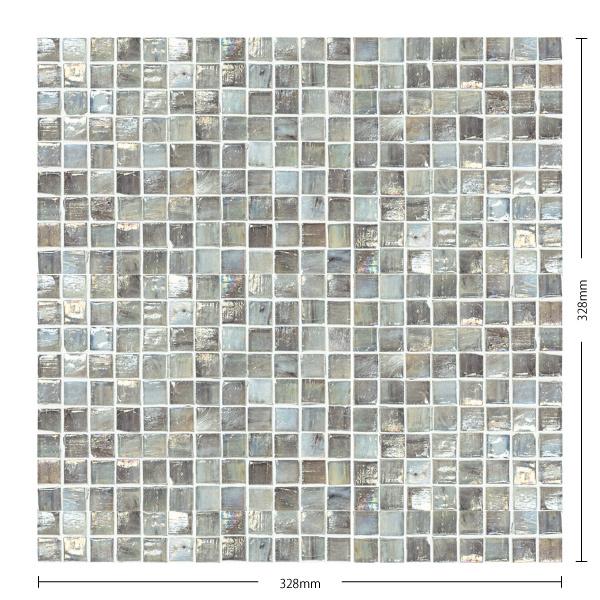 アートモザイクタイル(ケース) ニューヨーカーグラス カイ Newyorker Glass Series Kai 15角ブライト 15角紙貼り 20シート入 WZ-T0152P / 名古屋モザイク