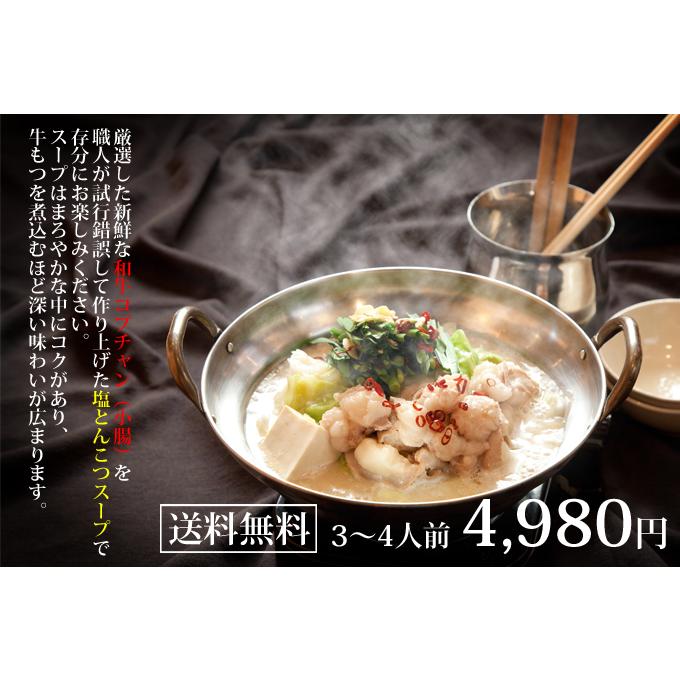 【送料無料】国産和牛もつ鍋　3~4人前 |  | 01
