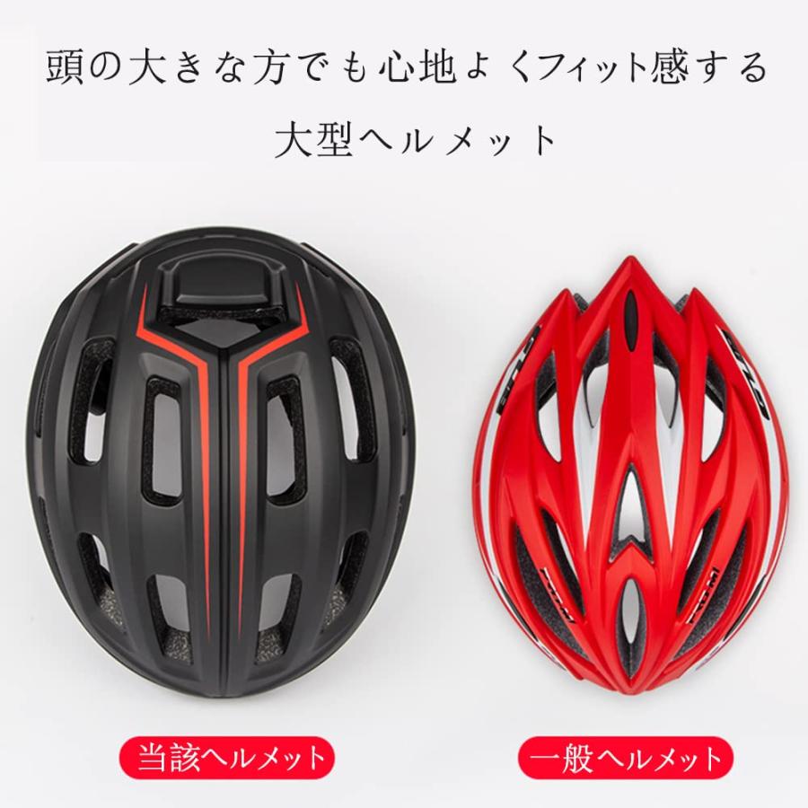 Jovno 自転車 ヘルメット 大人 大きめ 61 62 63 64 65cm 特大 大きい 