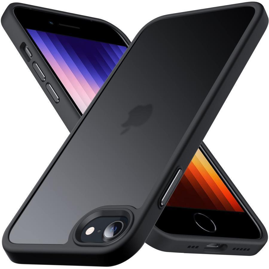 Anqrp iPhone SE 用 ケース 第3/2世代 半透明 SE2・8・7 米軍MIL規格