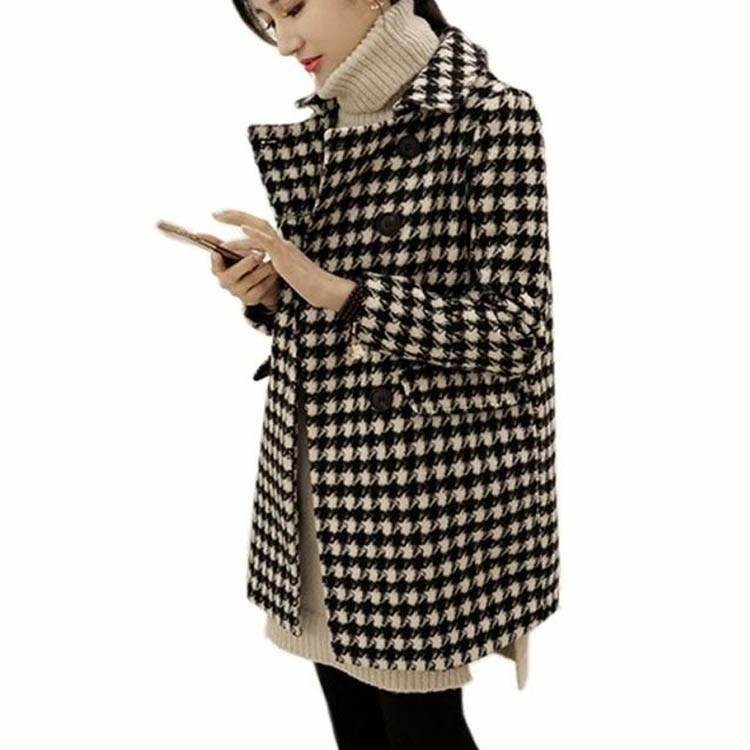 送料無料コーデの主役になれる 千鳥格 コート レディース アウター ピーコート Pコート ハーフコート ジャケット チェック柄 春コート ダブルボタン Mdaa0795 アスティカ 通販 Yahoo ショッピング