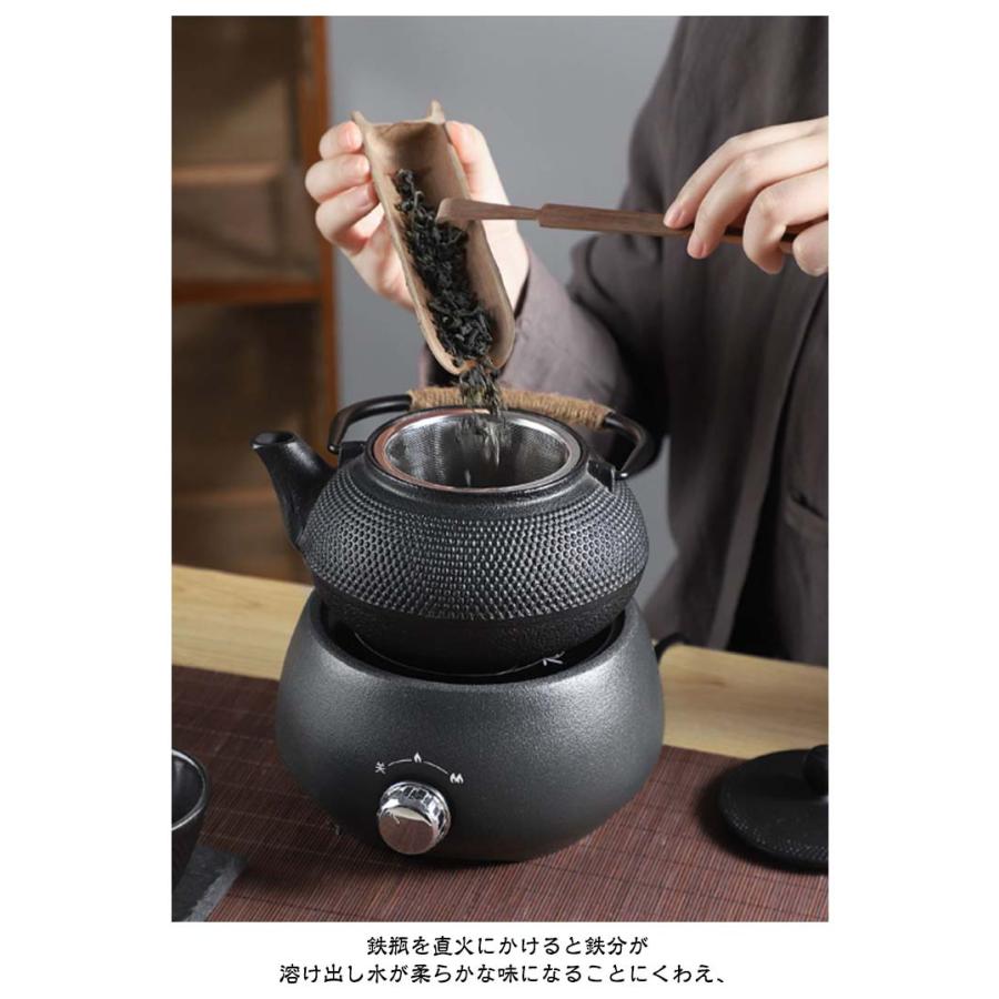 鉄製 鉄びん 直火 ヤカン 茶こし付 鉄瓶 急須 ih対応 0.9l 1.2l 0.6l 鉄器 コーヒー 鉄瓶 おしゃれ ih 鉄分補給 直火 やかん｜astica｜09