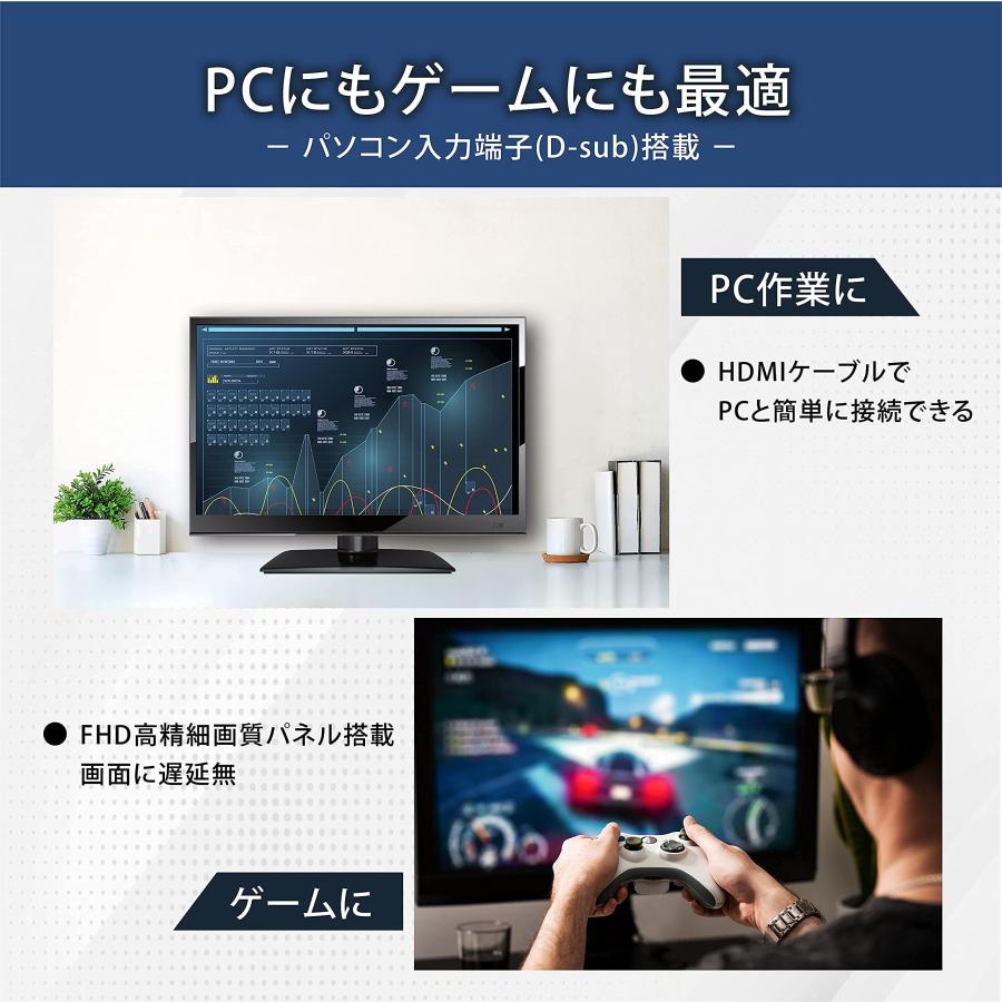 WIS 22v型 液晶テレビ フルHD FHD TV 地上デジタル液晶 地デジ