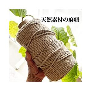 麻紐 50m 太さ 5mm 送料無料 サイザルロープ ヘンプ マクラメ ジュート 