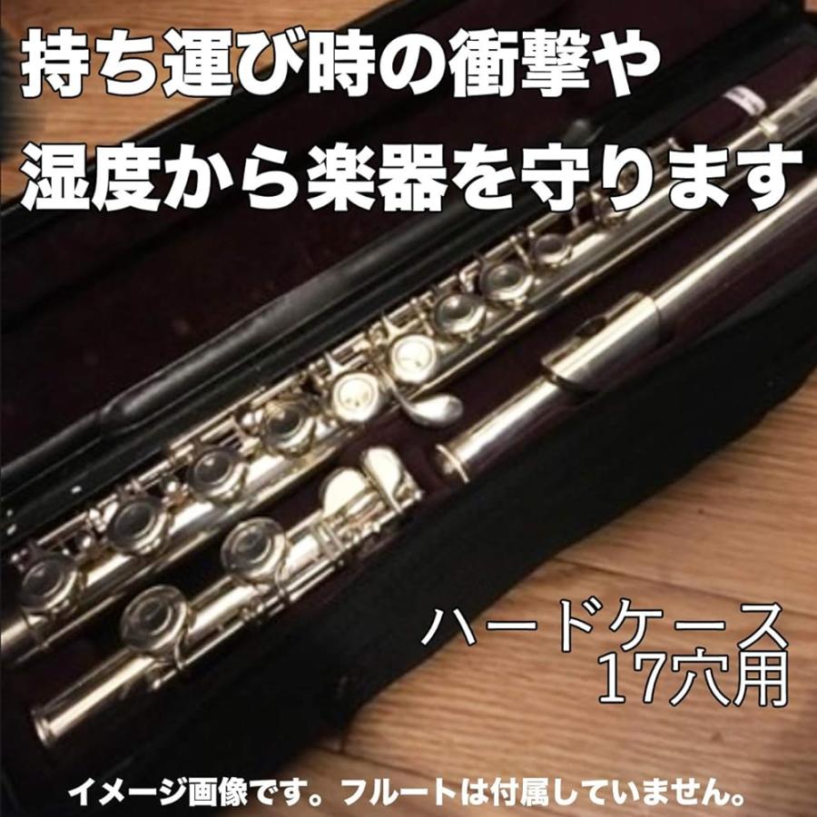 送料無料 ! フルートケース 17穴 H管 フルート 収納 ケース 持ち運び