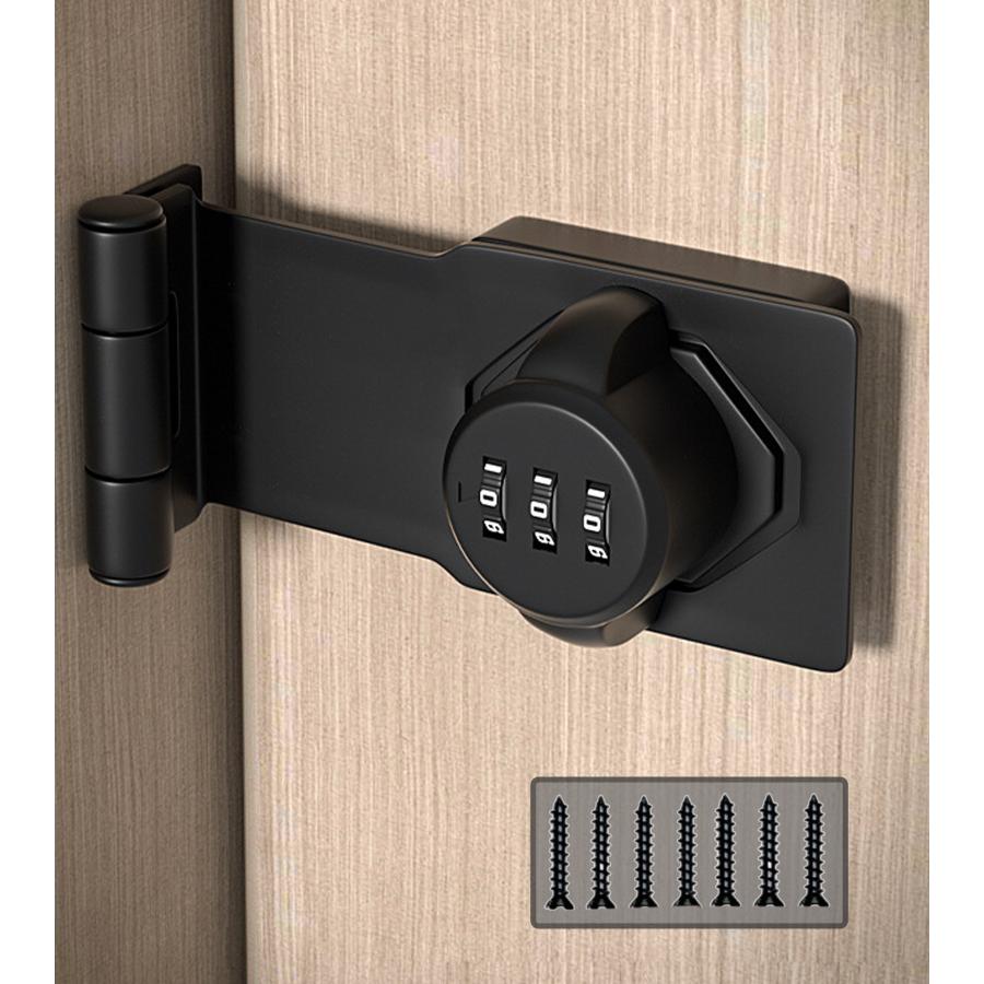 ダイヤルロック 直角 鍵 送料無料 ドアロック 90度 暗証番号