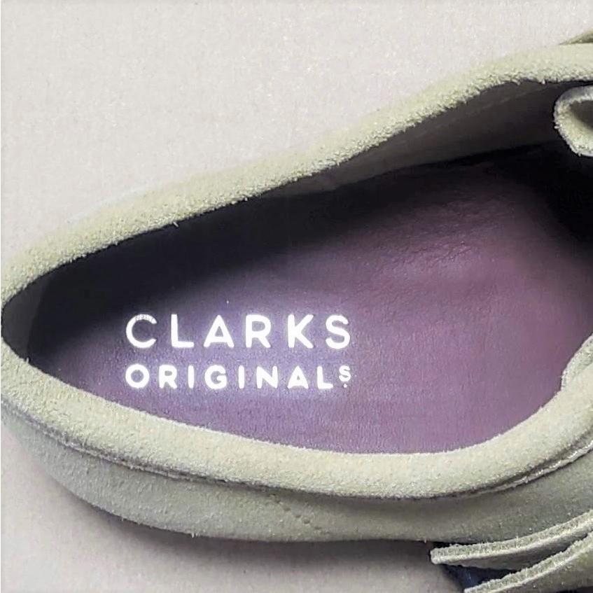 UK8.5クラークスワラビーロー CLARKS WALLABEE Lo メープル 替ヒモ付