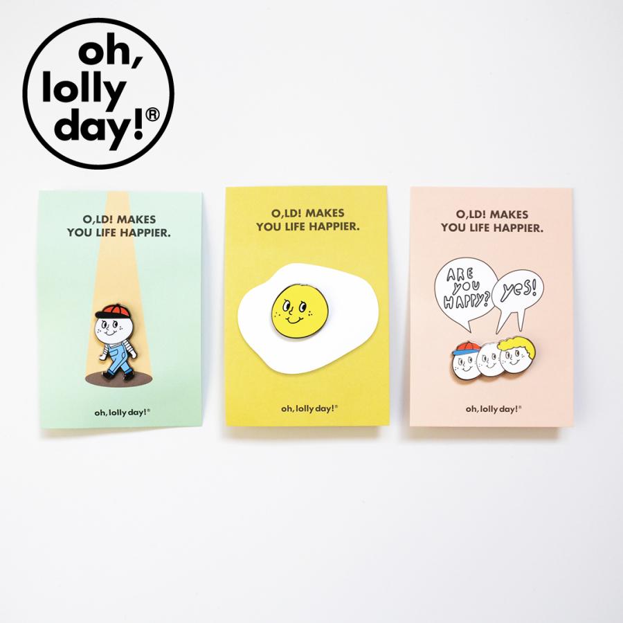 【合計1,100円以上で送料無料】O,LD! PIN BADGE oh, lolly day! モンナニ ピンバッジ レディース 韓国 ブランド オーロリーデイ かわいい｜astorejapan