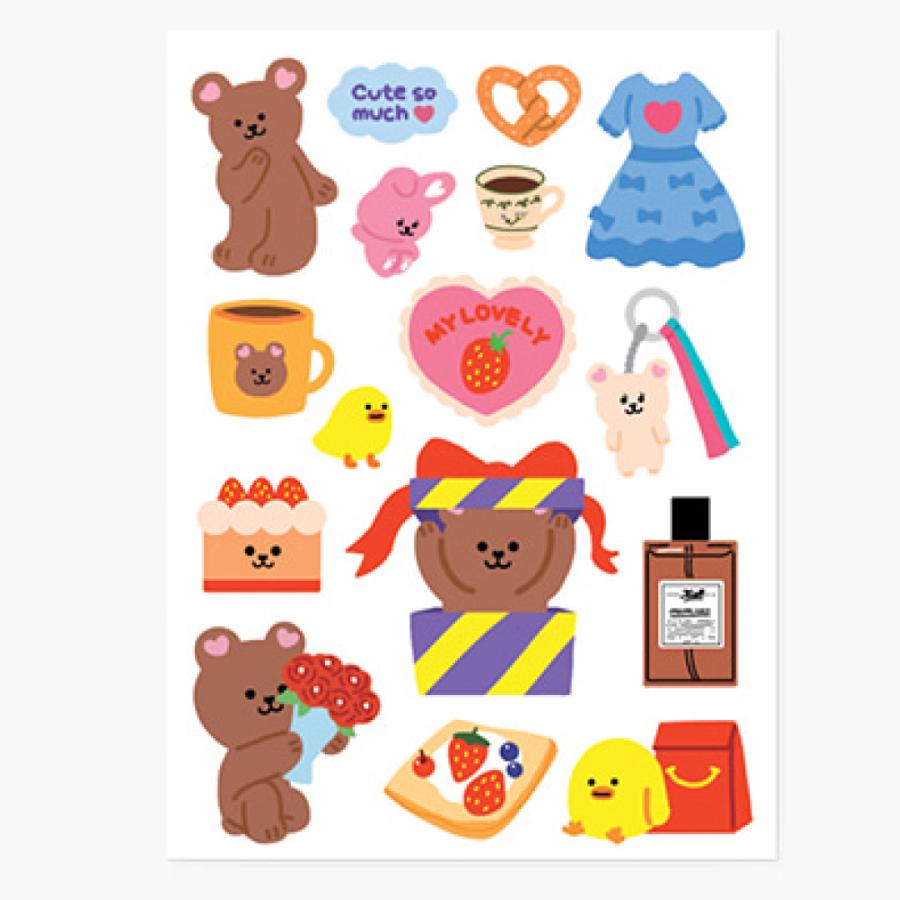 合計1 100円以上で送料無料 Second Mansion My Juicy Bear Sticker Basic ステッカー 選べる シール 文具 レディース 韓国 ブランド 雑貨 かわいい Sm013 Astore 通販 Yahoo ショッピング