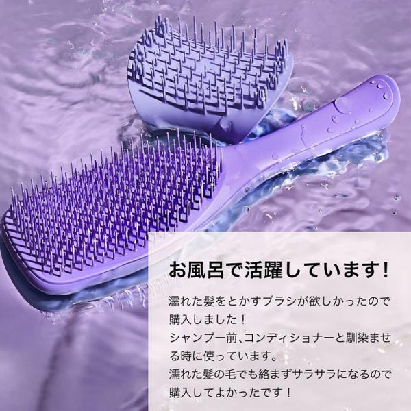 ヘアブラシ くし 頭皮ケア カバー付き 乾いた髪 濡れた髪 持ち運び便利 枝毛を抑える 肌触り優しい 人気 外出用 お?生日 母の日 クリスマス ギフト プレゼント | ブランド登録なし | 16