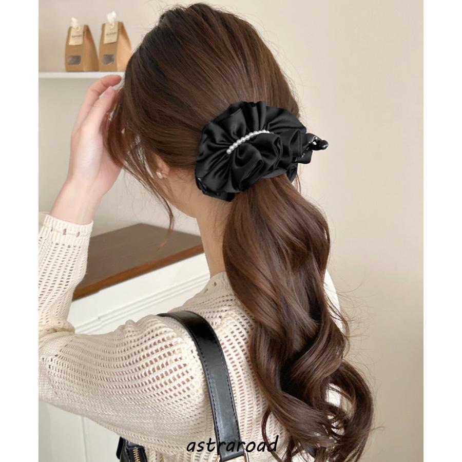 パールバナナクリップサテン風ヘアクリップ : アストラロード - 通販