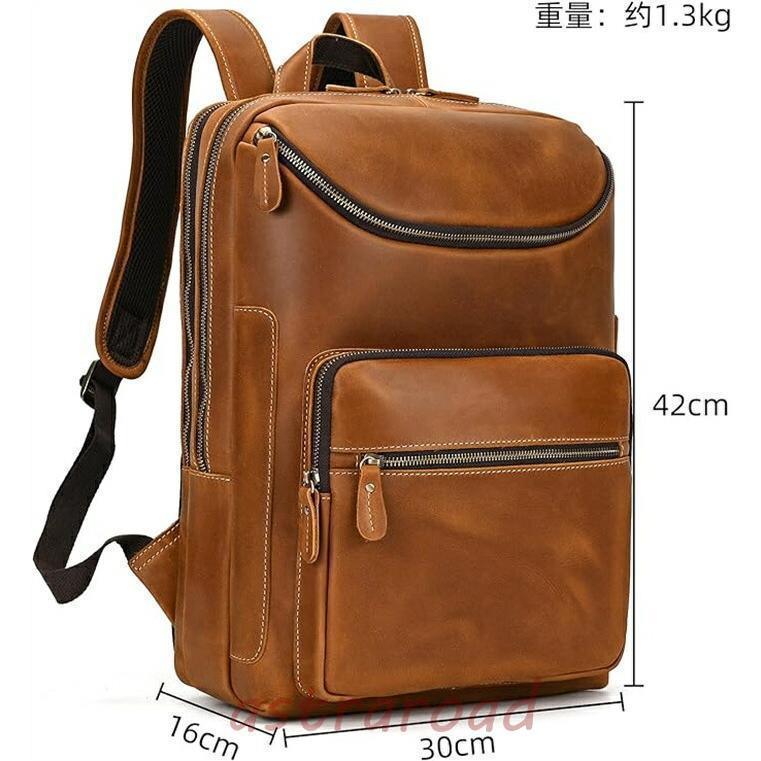 リュックサック 本革 メンズ 大容量 ビジネスリュック 通勤鞄 軽量 A4