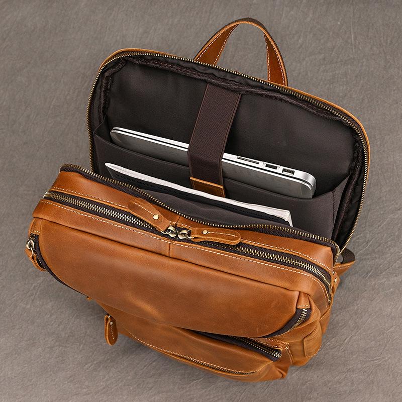 リュックサック 本革 メンズ 大容量 ビジネスリュック 通勤鞄 軽量 A4