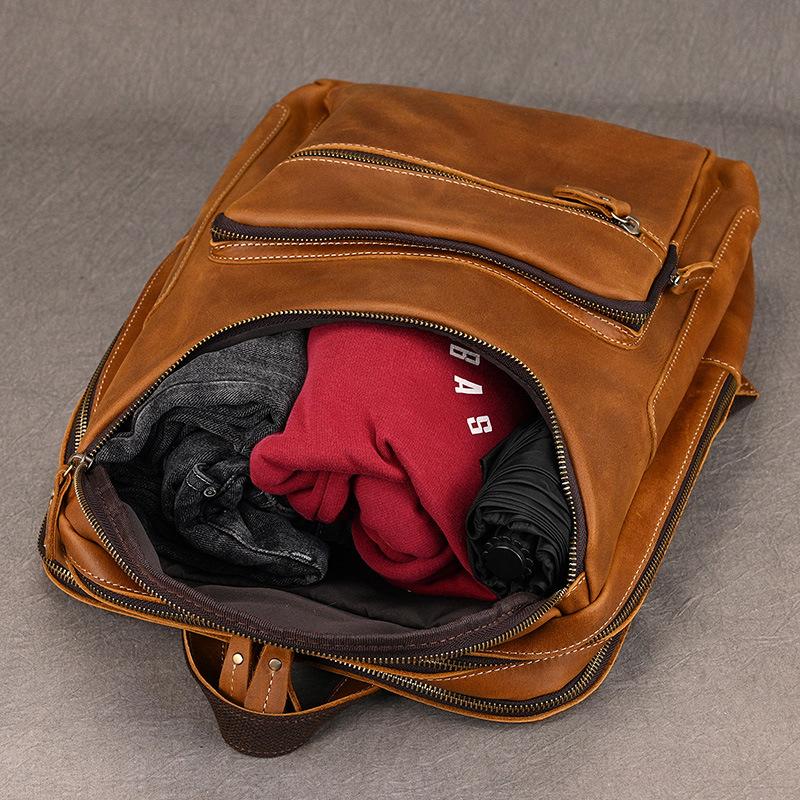 リュックサック 本革 メンズ 大容量 ビジネスリュック 通勤鞄 軽量 A4