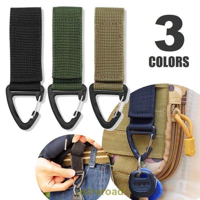 キーストラップ カラビナ付 ベルクロ式ハンガー タクティカル