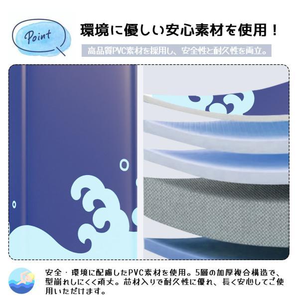 子供用プール 家庭用プール  空気入れ不要 プール 折りたたみ式 組立不要 円形 120*48cm 収納便利 高品質PVC素材 広い排水口 水遊び 幼児 キッズ 暑さ対策 庭 | ブランド登録なし | 03